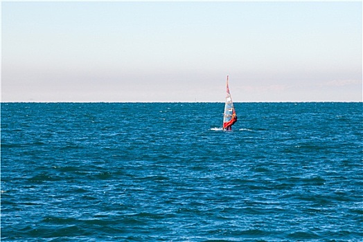 风帆冲浪,的里雅斯特,海洋