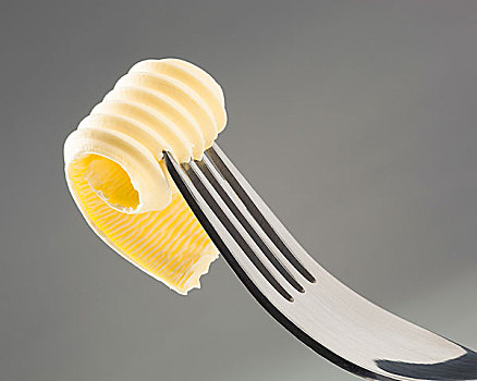 黄油卷,叉子
