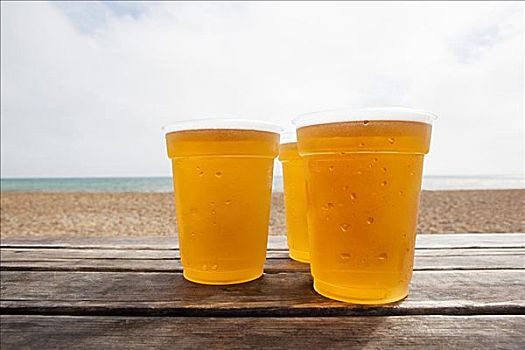 啤酒,海滩