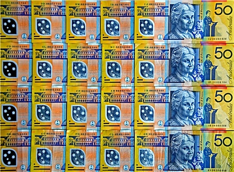 澳大利亚,50,美元,钞票