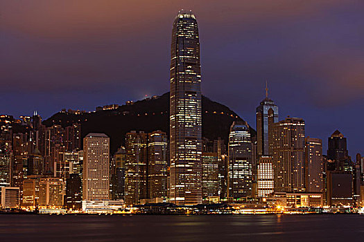 天际线,香港,岛屿,黎明,特别,行政,区域,共和国,亚洲