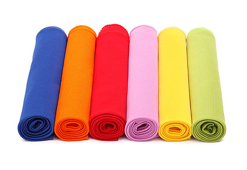 彩色毛巾,彩色布料