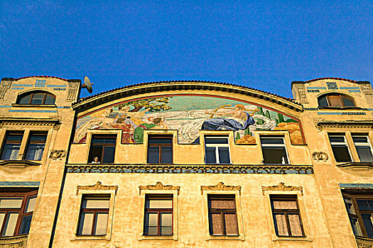 古建筑,伏尔塔瓦河,布拉格,捷克共和国
