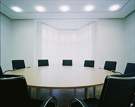 椅子,房间,会议室,商务,桌子,圆