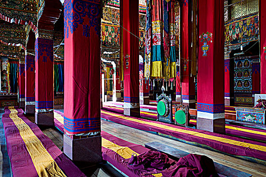 祈祷,房间,寺院,佛教,印度,喜马拉雅山,亚洲