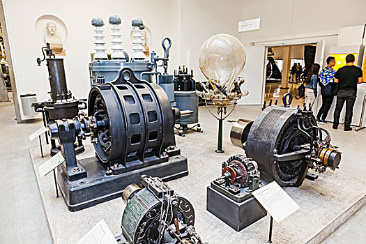 德国,巴伐利亚,慕尼黑,博物馆,展示,历史,电,涡轮