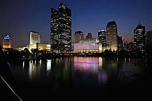 杭州商业中心夜景