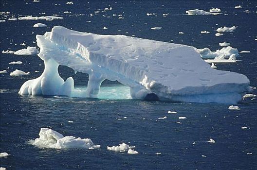 冰山,海峡,南极半岛