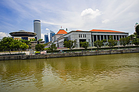 新加坡河畔风光