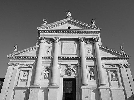 圣乔治奥,教堂,威尼斯,黑白