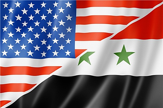 美国,叙利亚,旗帜