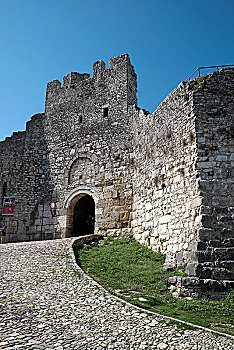 要塞,大门,培拉特,城堡,阿尔巴尼亚,欧洲
