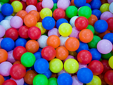 彩色,塑料制品,球,操场
