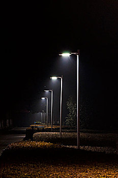 单个路灯图片 夜景图片
