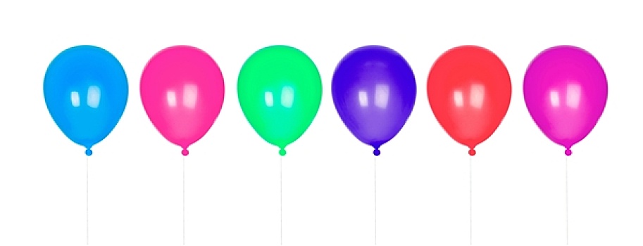 彩色,气球,充气