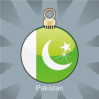 巴基斯坦,旗帜,圣诞节,形状