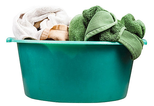 侧面视角,圆,绿色,盥洗池,毛巾