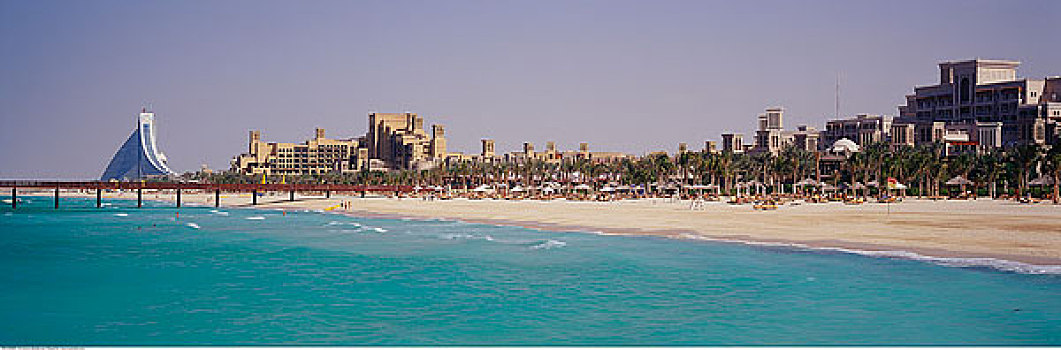 海滩,迪拜,阿联酋