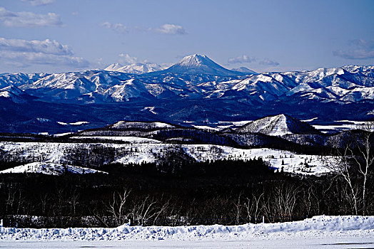 山,北海道,日本