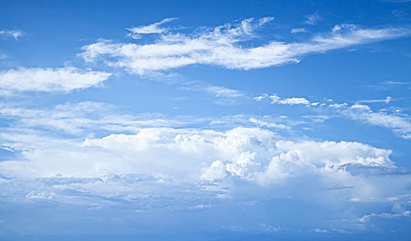 蓝天,白云,抽象,自然,照片,背景