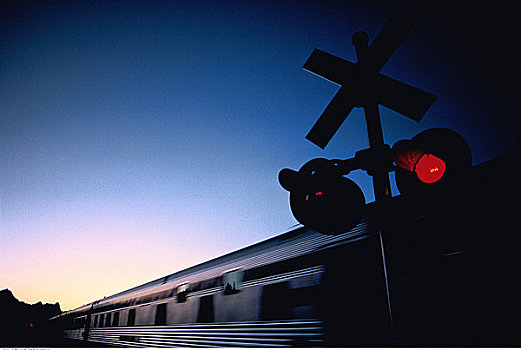 轨道,列车,班芙,艾伯塔省,加拿大