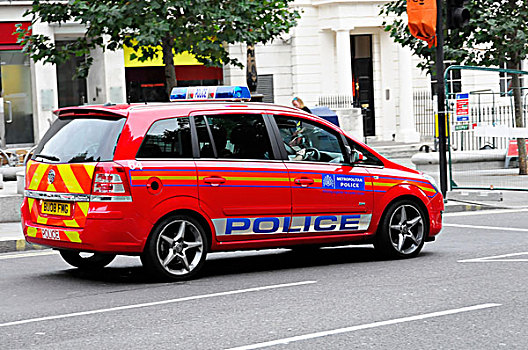 巡逻车,城市,警察,伦敦,英格兰,英国,欧洲