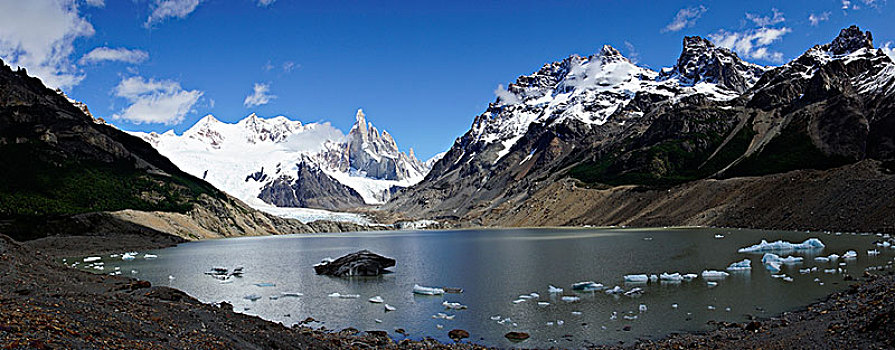 雪,山脉,泻湖,洛斯格拉希亚雷斯国家公园,圣克鲁斯省,巴塔哥尼亚,阿根廷,南美