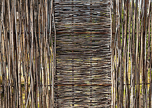 编织物,木篱