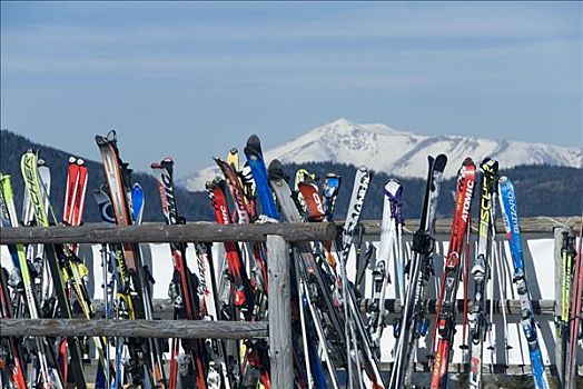 滑雪,滑雪区,施蒂里亚,奥地利