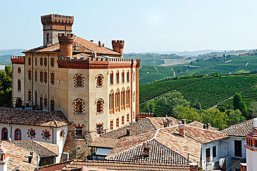 巴罗洛葡萄酒,城堡,库内奥,意大利,欧洲