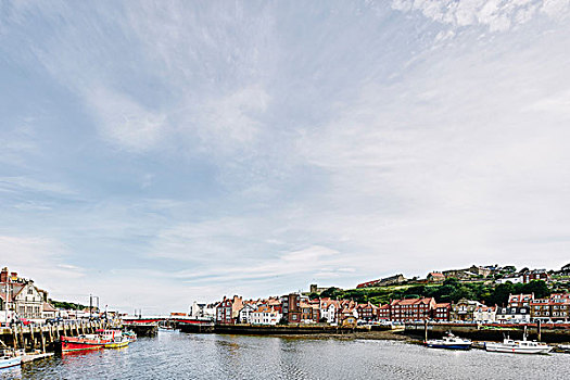 风景,惠特比,北约克郡,英格兰