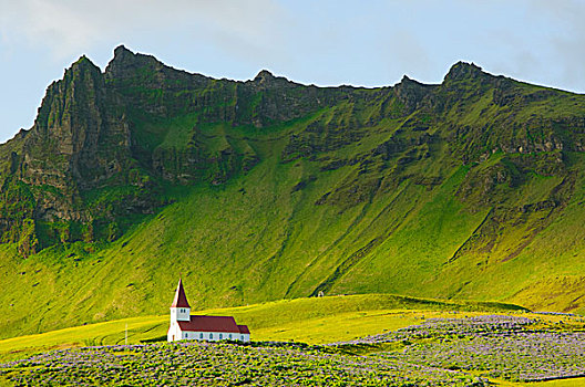 冰岛,教堂,山