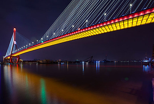 上海杨浦大桥夜景