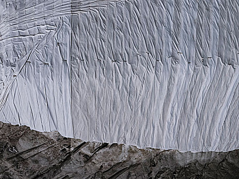 俯视,防水油布,遮盖,岩石构造,沃利斯,瑞士