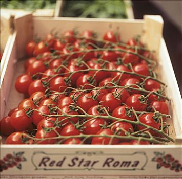 西红柿,板条箱,市场