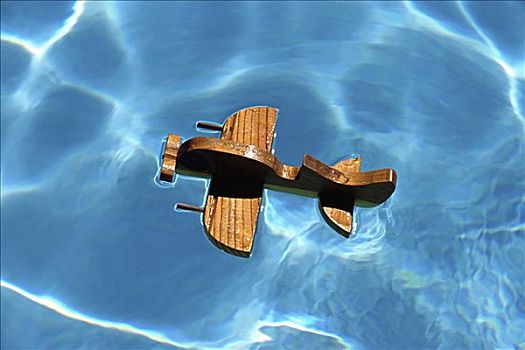 木质,飞机,游泳池