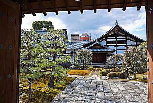 禅园在建仁寺在日本京都