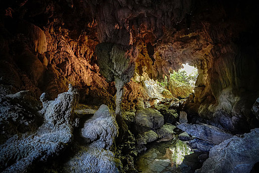 洞穴,岛屿,冲绳,日本