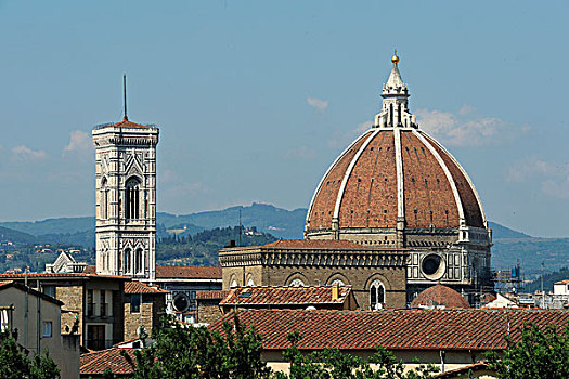 中央教堂,大教堂,佛罗伦萨,钟楼,托斯卡纳,意大利,欧洲