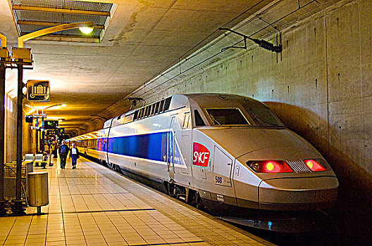 法国,巴黎,区域,高速火车,火车站