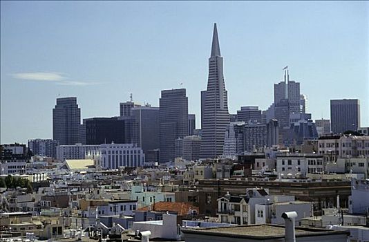 天际线,市区,旧金山,加利福尼亚,美国