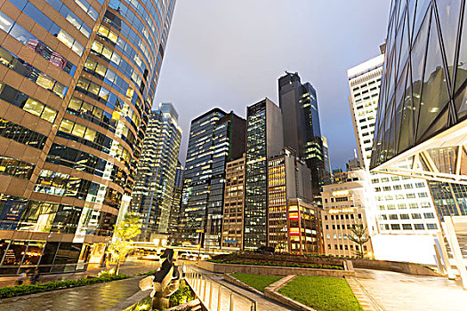 道路,现代建筑,香港