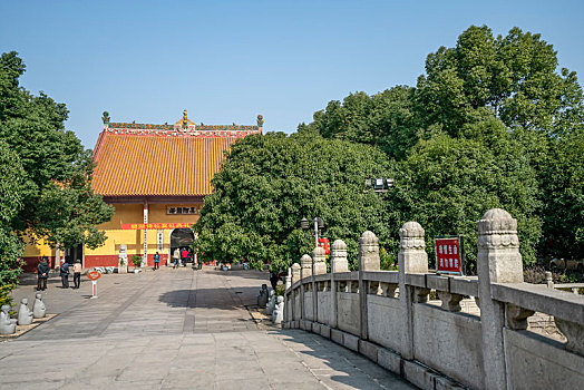 长沙古开福寺－佛殿,钟鼓楼,古银杏,佛塔