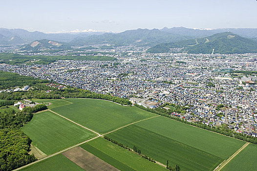 札幌,风景,空中