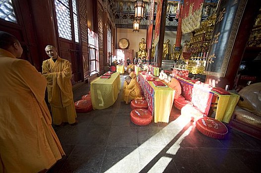僧侣,庙宇,镇江,江苏,中国