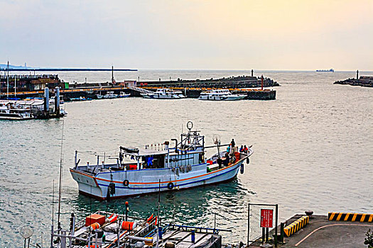 台湾台北淡水渔人码头