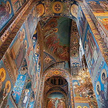 镶嵌图案,宗教塑像,象征,教堂,溢出,血,彼得斯堡,俄罗斯