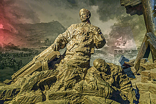 刘公岛甲午战争博物馆民族英雄雕塑