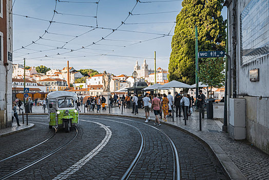 葡萄牙里斯本街道与城市建筑