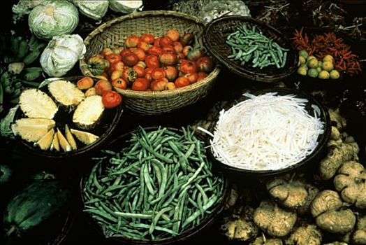 市场,果蔬,越南